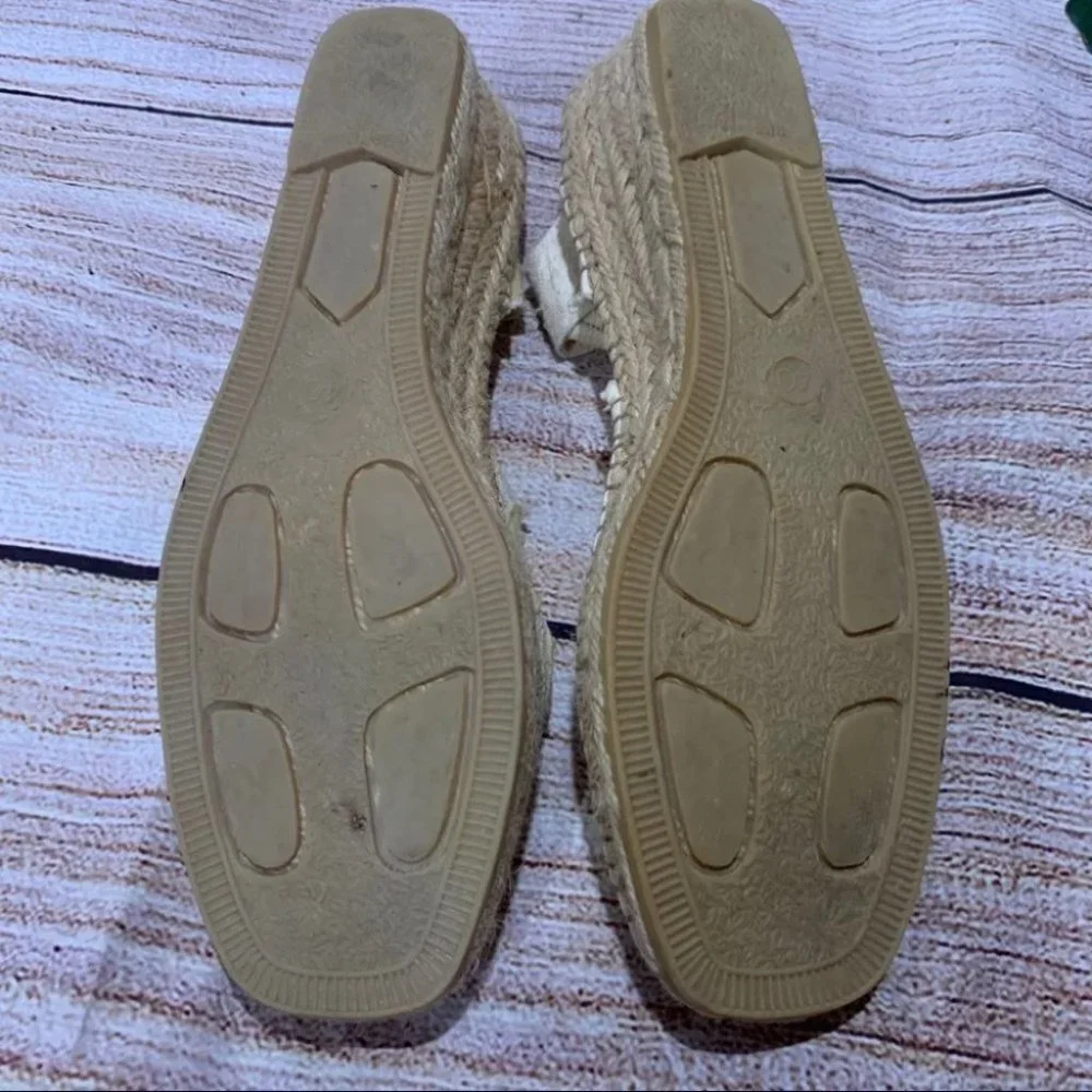Eric Michael Floral Espadrilles Sandals size 40